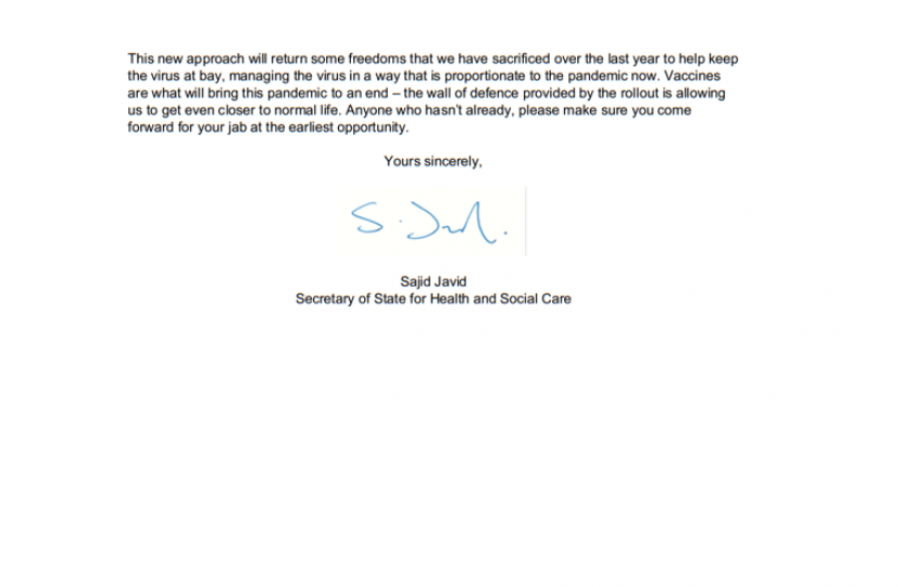 Sajid Javid letter 3