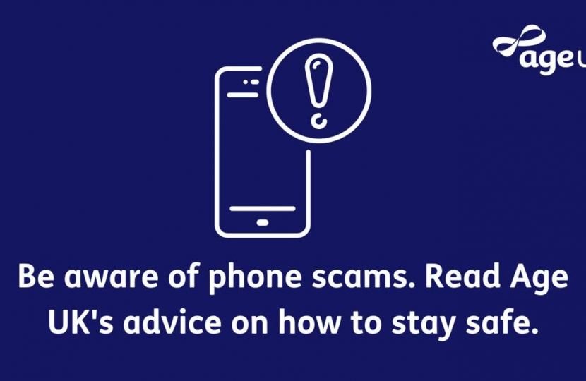 Age UK avoiding scams graphic