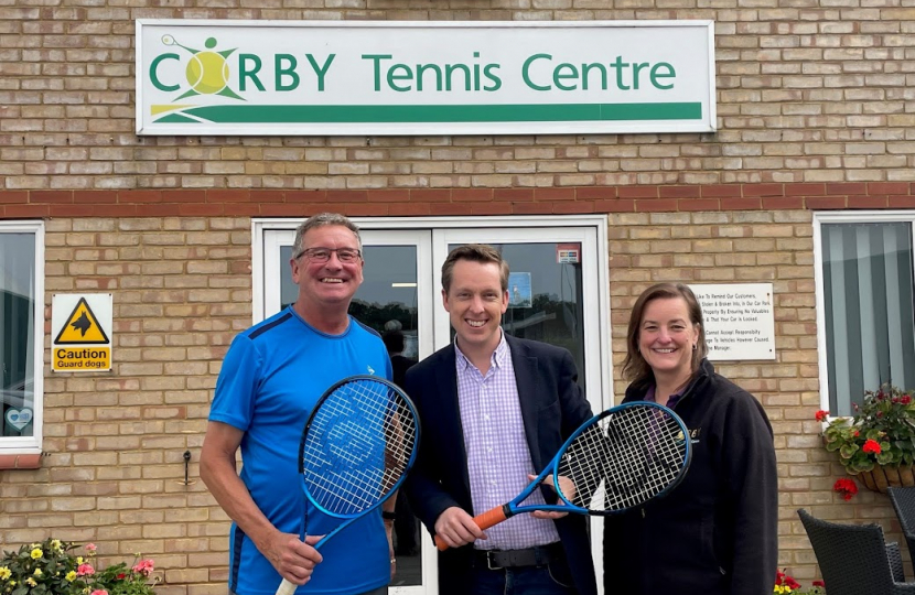 Visit to Corby Tennis Centre