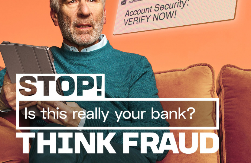 'Stop! Think Fraud' campaign graphic