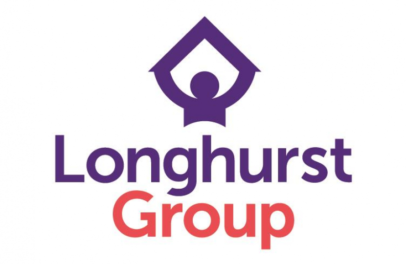The Longhurst Group logo in purple and orange