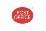 A graphic displaying the red Post Office oval-shaped logo on a plain white background.