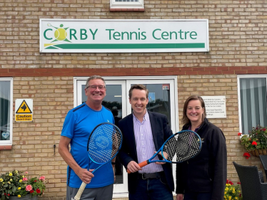 Visit to Corby Tennis Centre