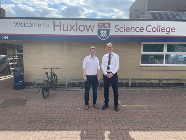 Visit to Huxlow Science College in Irthlingborough