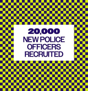 Police officer recruitment graphic