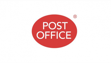 A graphic displaying the red Post Office oval-shaped logo on a plain white background.