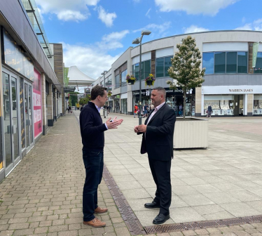 Corby walk around for Town Deals funding discussions